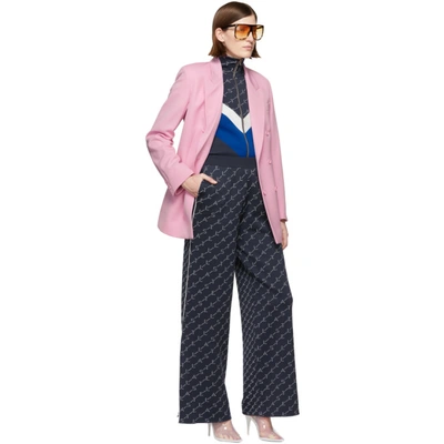 Shop Stella Mccartney Pink Wool Twill Tailoring Blazer In 5860 -pink