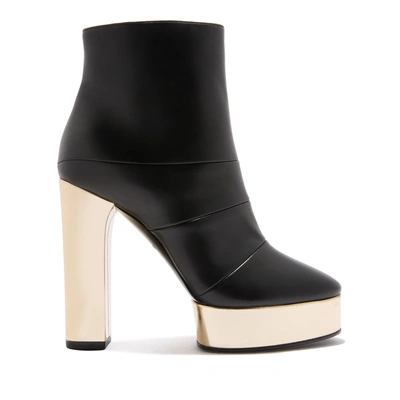 Shop Casadei Manu In Black And Golden