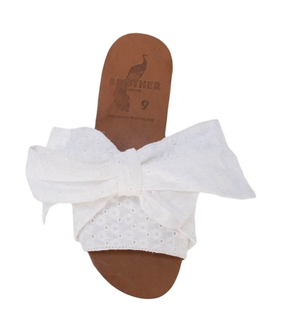 Shop Brother Vellies White Burkina Sandals