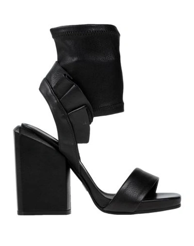 Shop Cinzia Araia Sandals In Black