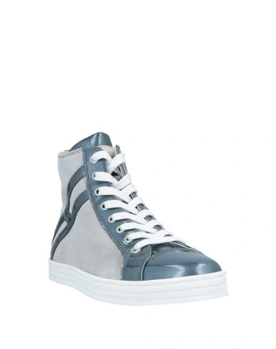 Shop Hogan Rebel Sneakers In Light Grey