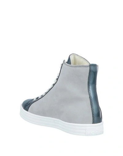 Shop Hogan Rebel Sneakers In Light Grey