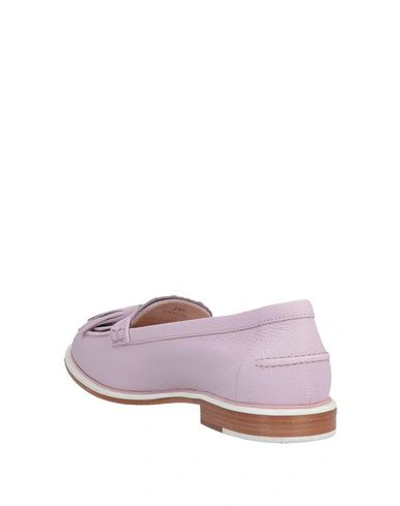Shop Tod's Woman Loafers Lilac Size 5 Soft Leather In Purple