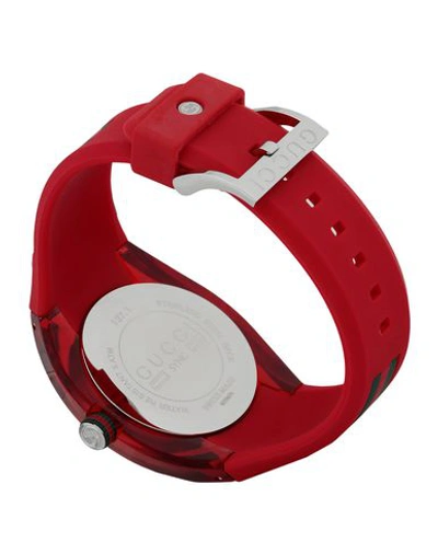 Shop Gucci Wrist Watch In Red