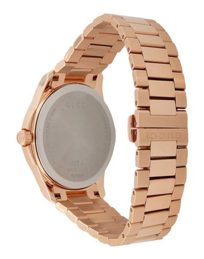 Shop Gucci Wrist Watch In Copper