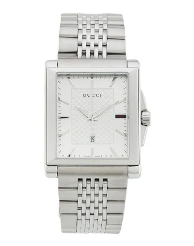 Shop Gucci Wrist Watch In Silver