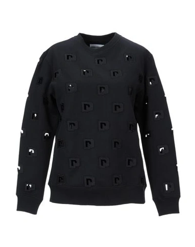 Shop Rabanne Sweatshirt In Black