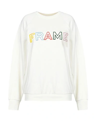 Shop Frame Sweatshirt In White