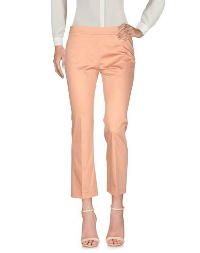 Shop Incotex Woman Pants Pastel Pink Size 8 Cotton, Elastane