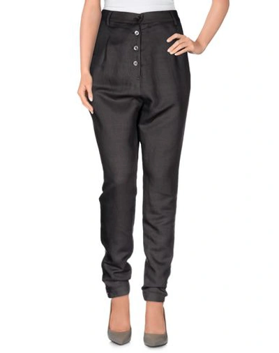 Shop Mauro Grifoni Casual Pants In Lead