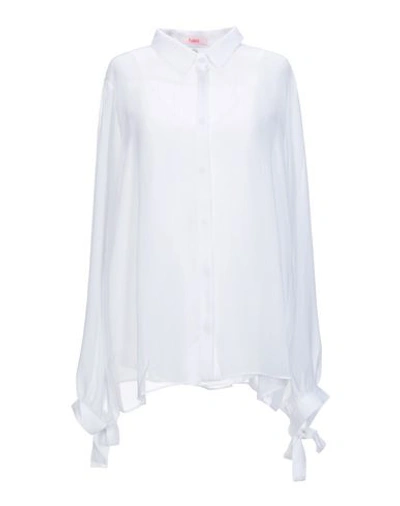 Shop Blugirl Folies Blugirl Blumarine Woman Shirt White Size 12 Polyester