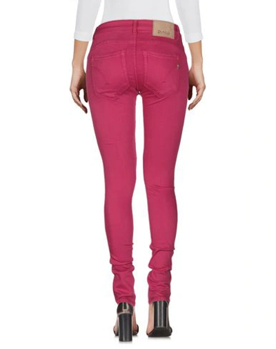 Dondup Denim Pants In Fuchsia
