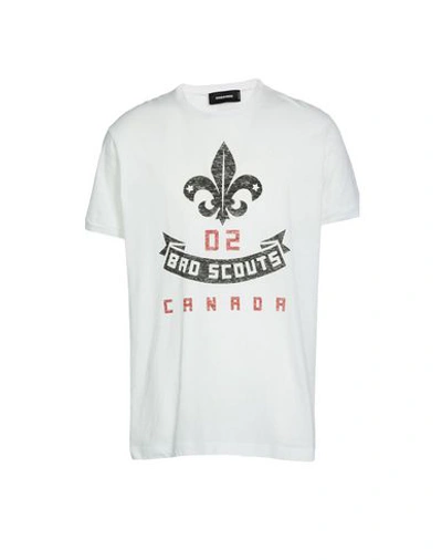 Dsquared2 T-shirts In White