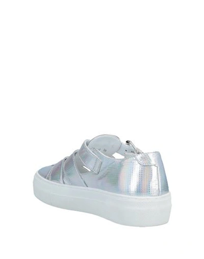 Shop Cult Woman Sneakers Silver Size 10 Textile Fibers