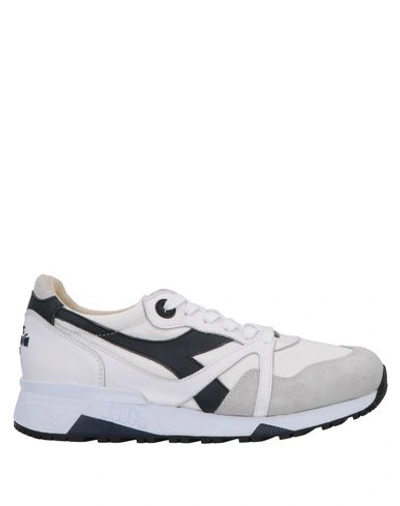 Shop Diadora Heritage Man Sneakers White Size 6.5 Soft Leather, Textile Fibers