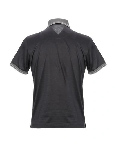 Shop Gran Sasso Man Polo Shirt Dark Brown Size 40 Cotton