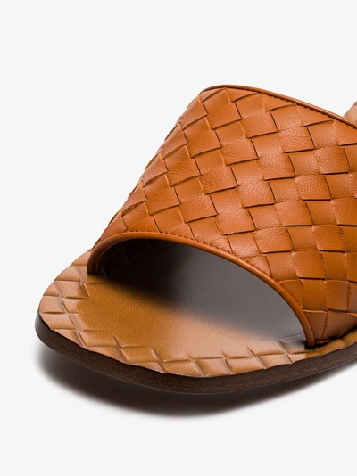 Shop Bottega Veneta Brown Ravello Intrecciato Leather Sandals In 7601  Brown