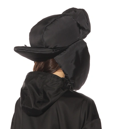 Shop Prada Trapper Hat In Black