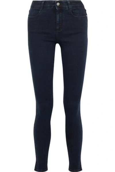 Shop Stella Mccartney Mid-rise Skinny Jeans In Midnight Blue