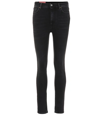 Shop Acne Studios Blå Konst Peg High-rise Skinny Jeans In Black