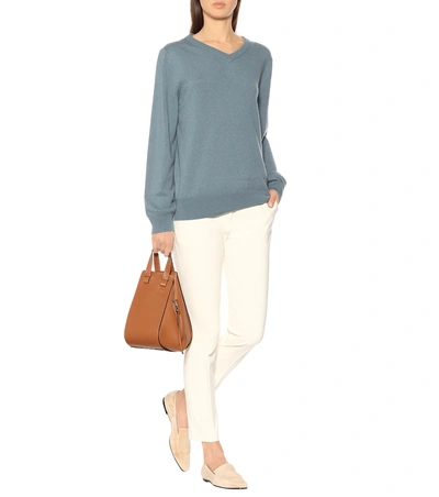Shop The Row Maley Cashmere Sweater In Blue