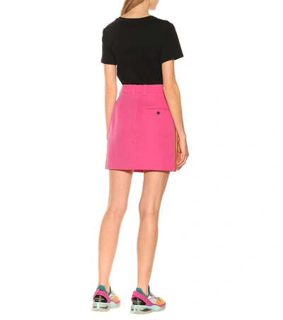 Shop Calvin Klein 205w39nyc Wool Miniskirt In Pink