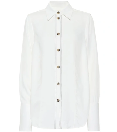 Shop Khaite Delia Shirt In White