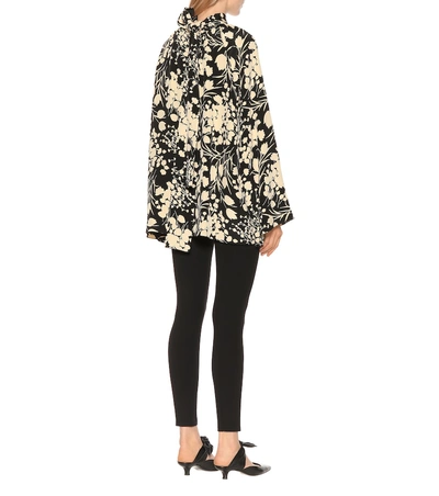 Shop The Row Merrian Printed Silk Blouse In Black