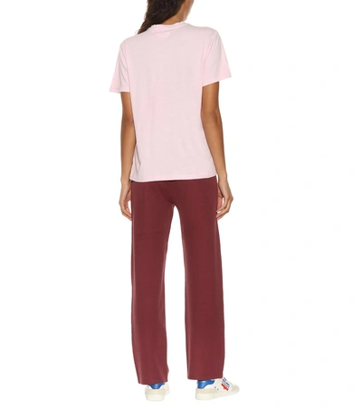 Shop Isabel Marant Étoile Printed Cotton T-shirt In Pink