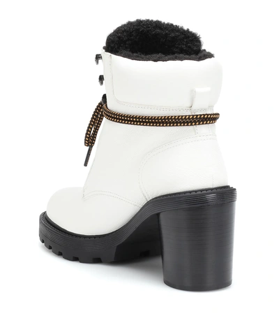 Shop Marc Jacobs Leather Ankle Boots In White