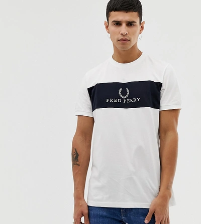 Fred Perry Sports Authentic Embroidered Panel T-shirt In White Exclusive At  Asos - White | ModeSens