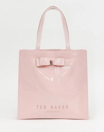 Shop Ted Baker Almacon Bow Large Icon Bag - Pink