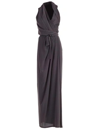 Shop Rick Owens Limo Gown Dress In Blujay