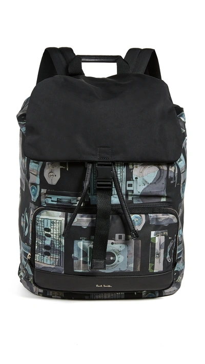Shop Paul Smith Drawstring Backpack In Camera Camo