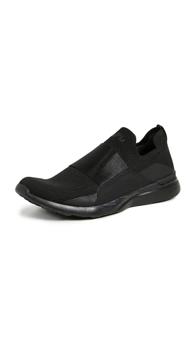 Apl Athletic Propulsion Labs Techloom Bliss Running Sneakers Black/black In Black/black