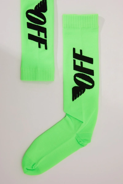 Shop Off-white Fluorescent Socks