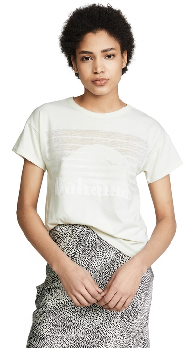 Shop Rag & Bone Bahamas Burnout Tee In Ivory