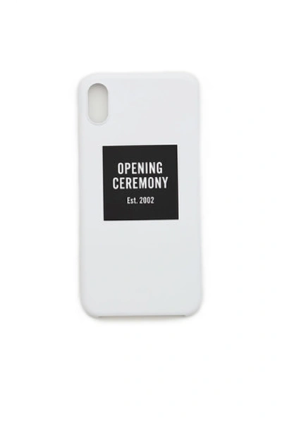 Shop Opening Ceremony Iphone Xs Max Case In Soft Black/metallic