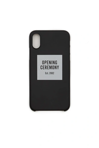 Shop Opening Ceremony Iphone Xr Case In Off White/black
