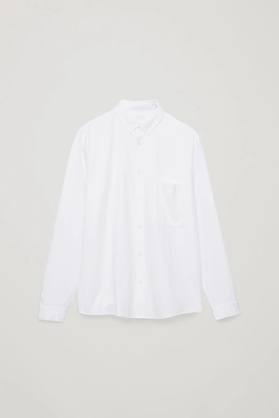 Shop Cos Cotton Button-down Shirt In White