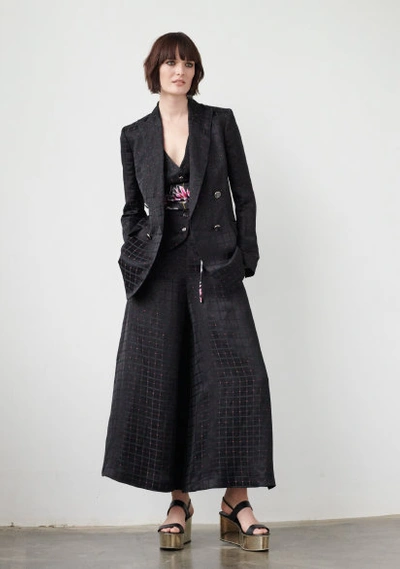 Shop Temperley London 3-piece Warrior Vest Jacket And Trousers In Black