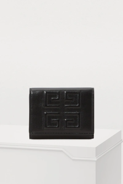 Shop Givenchy Emblem Small Coin Purse In Noir