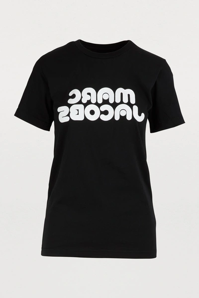 Shop Marc Jacobs Logo T-shirt In Black
