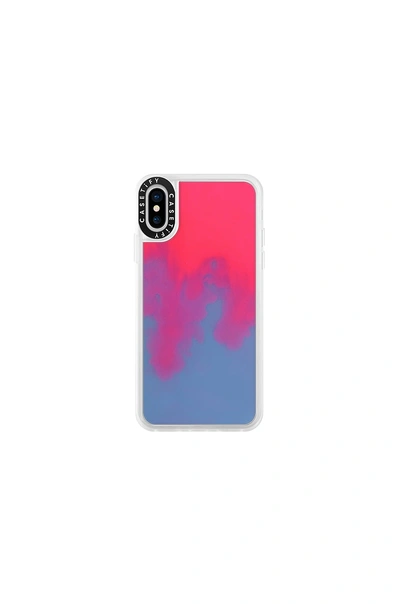 Shop Casetify Neon Sand Iphone X/xs Case In Pink. In Pink & Blue