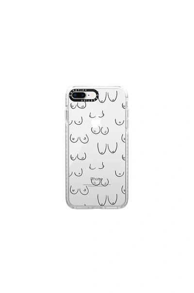 Shop Casetify Boobies Iphone 7/8 Plus Case In White.