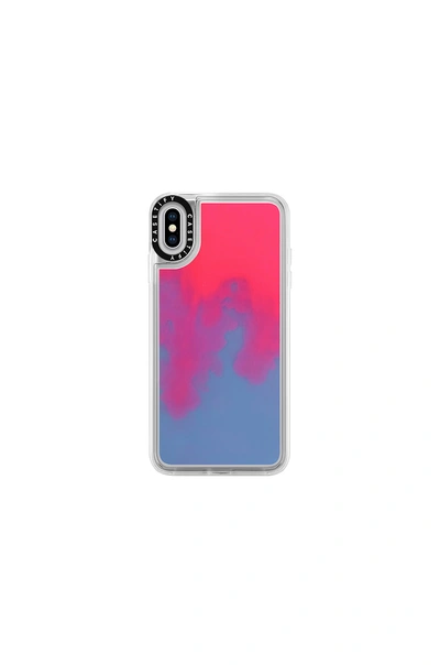 Shop Casetify Neon Sand Iphone Xs Max Case In Pink & Blue