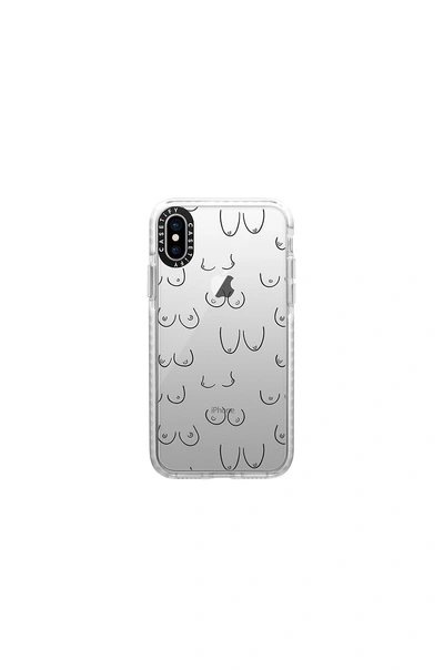 Shop Casetify Boobies Iphone X/xs Case In White.