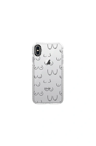 Shop Casetify Boobies Iphone Xs Max Case In White.