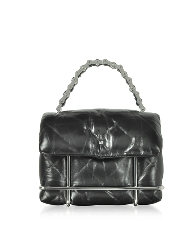 Shop Alexander Wang Halo Black Quilted Leather Xbody Bag