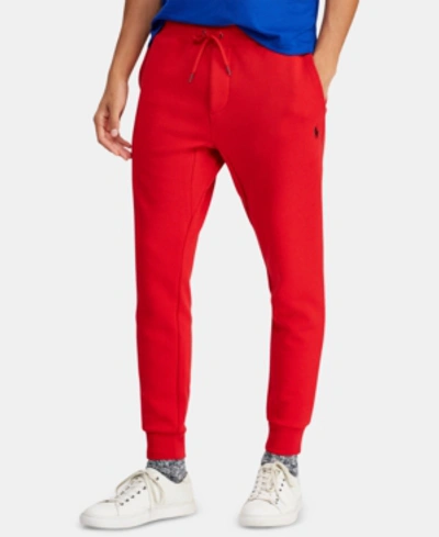 Shop Polo Ralph Lauren Men's Double-knit Jogger Pants In Rl 2000 Red